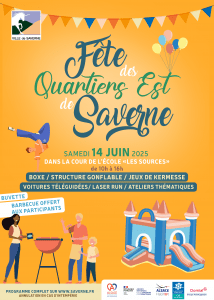 Affiche de la fête des quartiers est de Saverne 2025